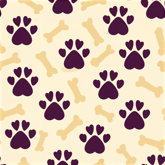 Playful Pet-Themed Seamless Pattern