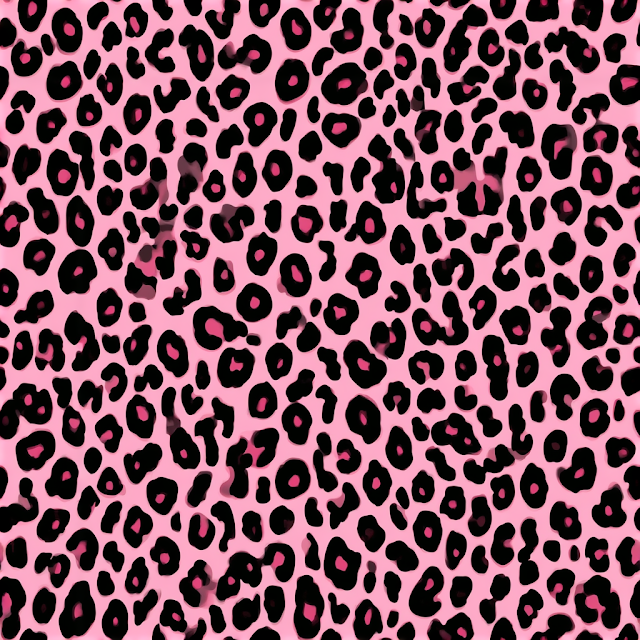 Playful Pink Leopard Print Pattern