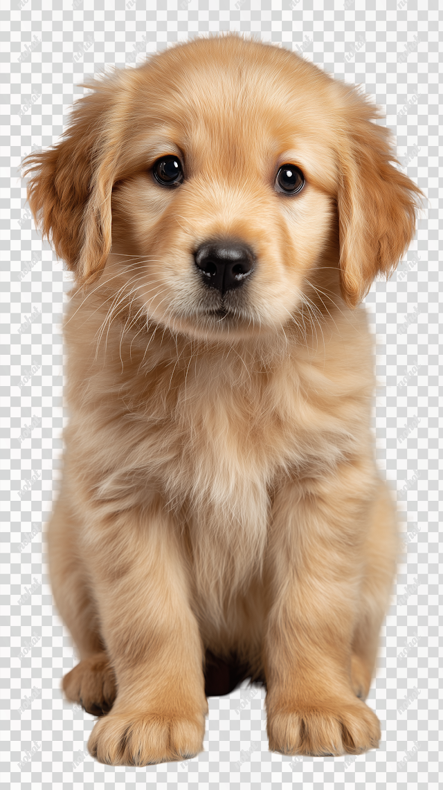 PNG Adorable Golden Retriever Puppy