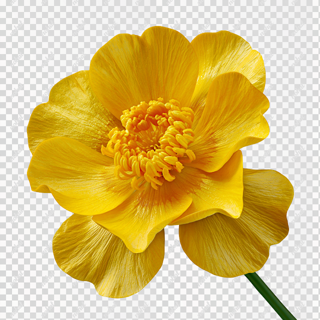 PNG Buttercup Macro Flower Texture