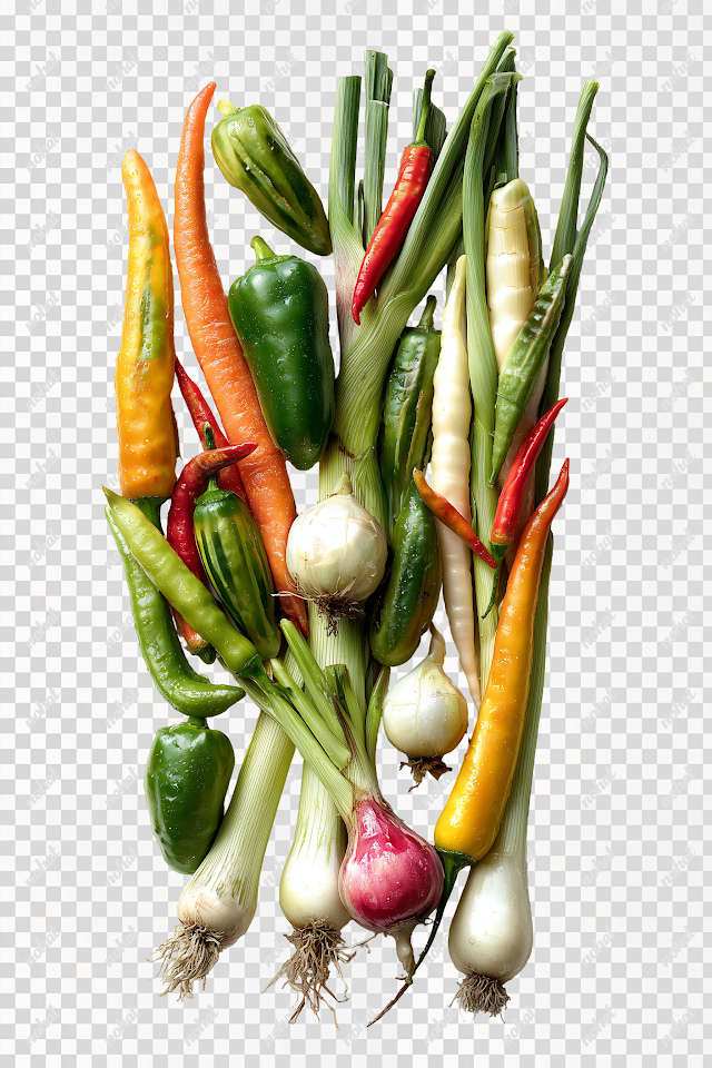 PNG Colorful Assortment of Fresh Vegetables