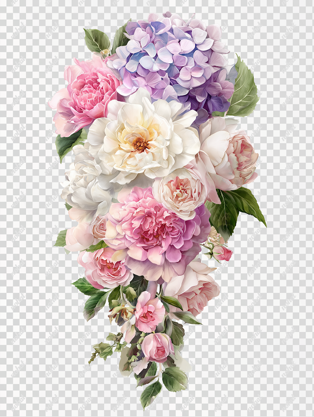 PNG Floral Arrangement Watercolor Watercolor