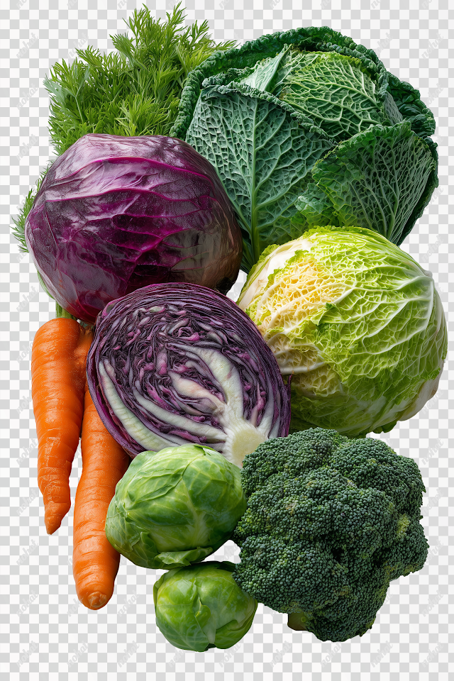 PNG Fresh Colorful Vegetables Arrangement