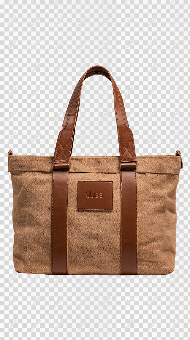 PNG Minimalist Casual Bag on White Background