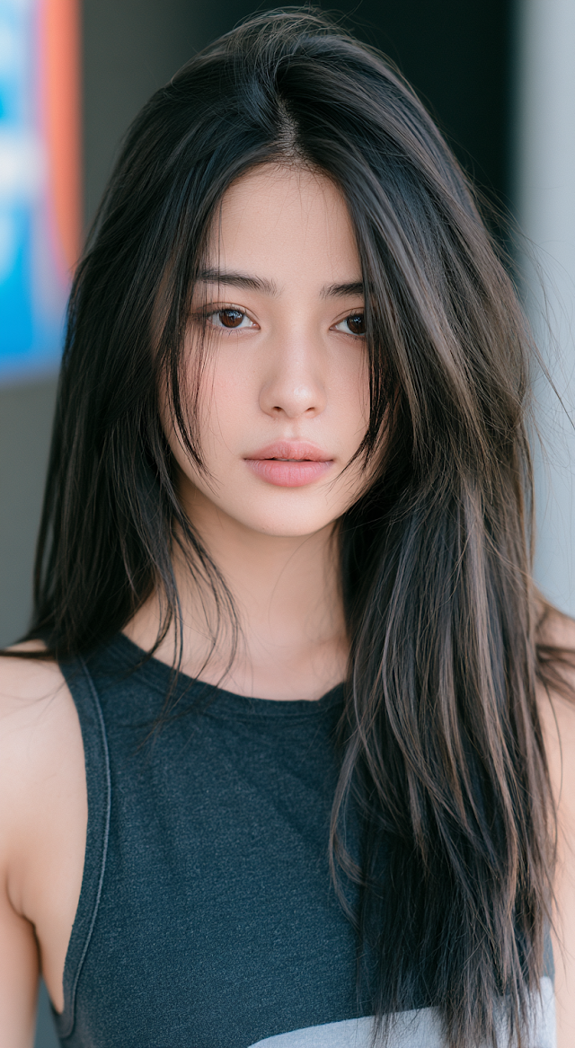 Portrait of a Beautiful Thai Woman