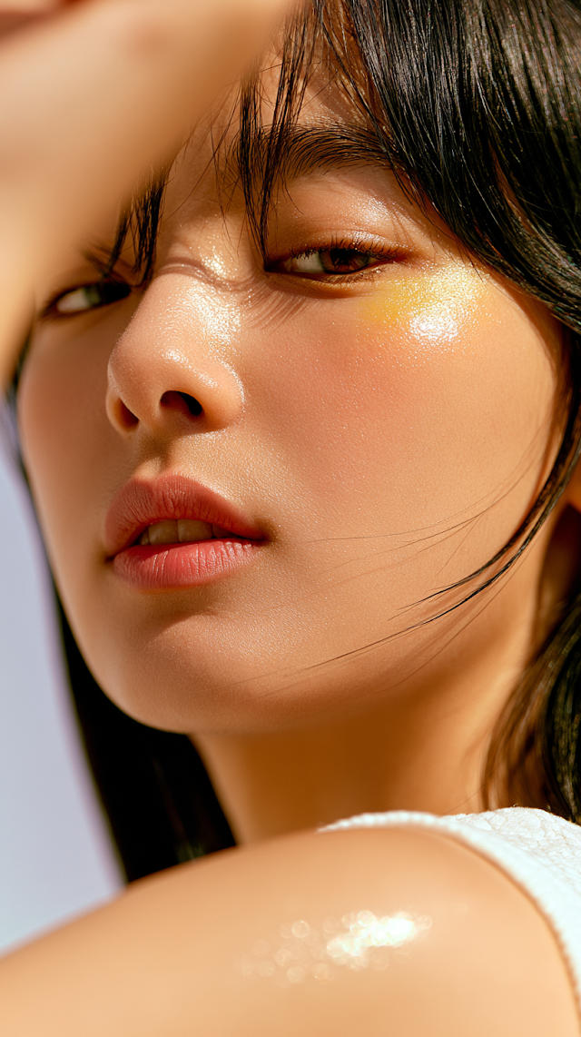 Portrait of a K-pop Idol with Soft Expression