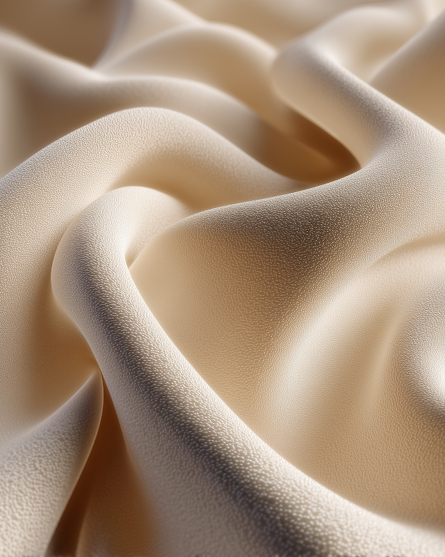 Premium Ivory Swim Fabric - Extreme Macro Textile Photography