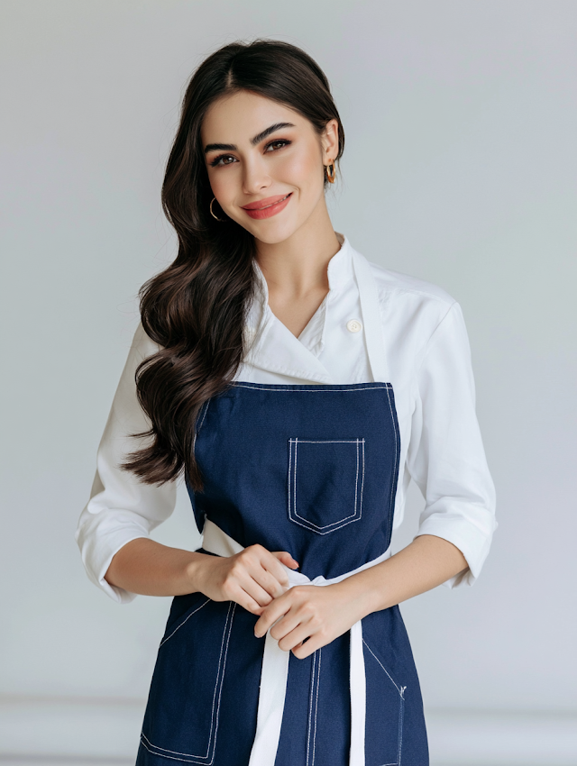 Professional Young Woman Chef Portrait