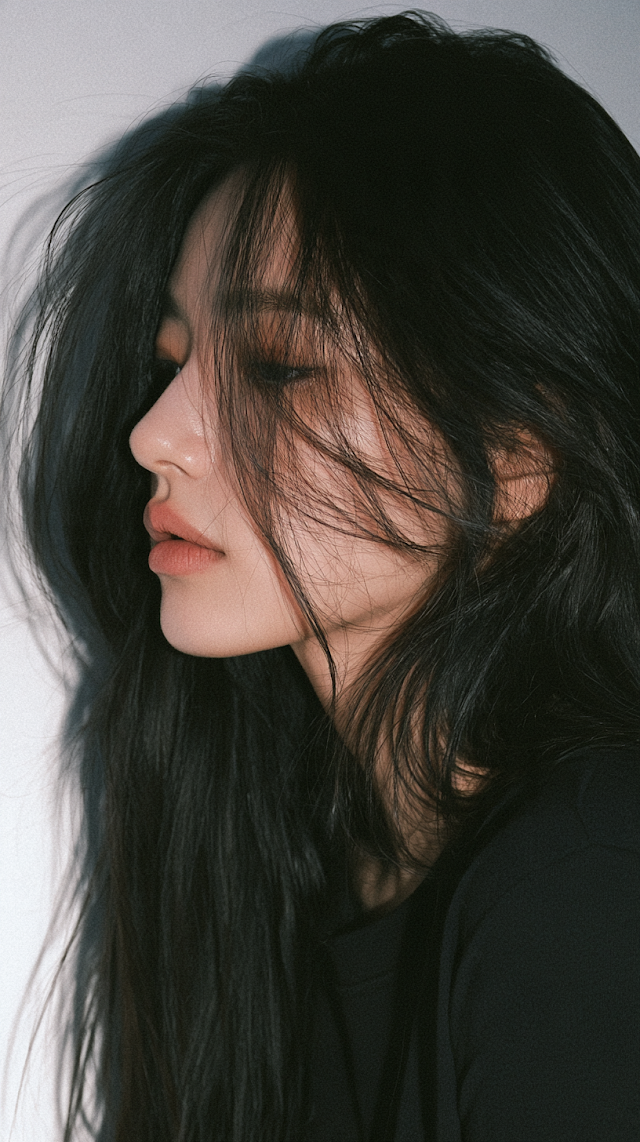 Profile Portrait of a Young Korean Woman