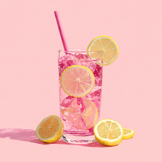Refreshing Pink Lemonade Drink