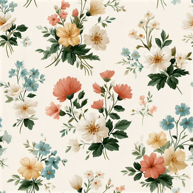 Romantic Summer Floral Pattern