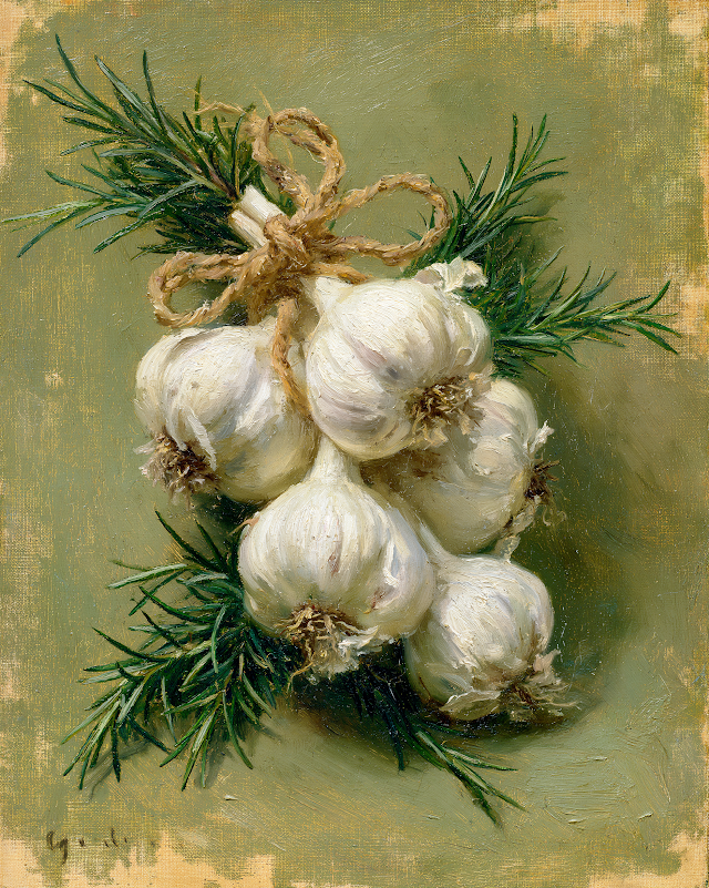 Rustic Garlic and Rosemary Arrangement