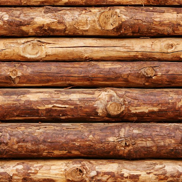 Rustic Log Cabin Wall Texture