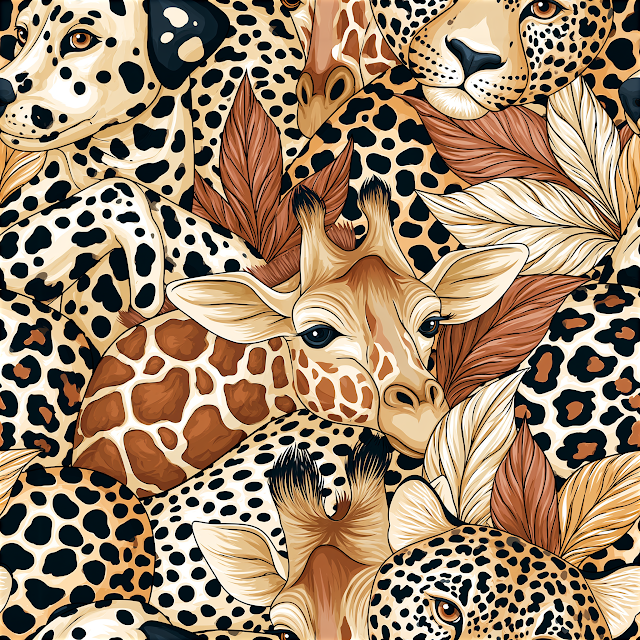 Seamless Animal Print Textile Pattern