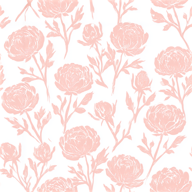 Seamless Blush Pink Floral Pattern