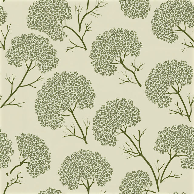 Seamless Botanical Lace Pattern