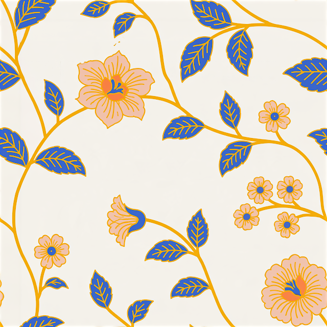 Seamless Floral Pattern in Shabby Chic Style
