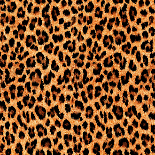 Seamless Leopard Print Fabric Pattern