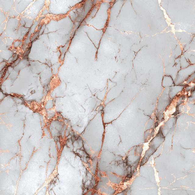 Seamless Luxury White Marble with Rose Gold Veins
