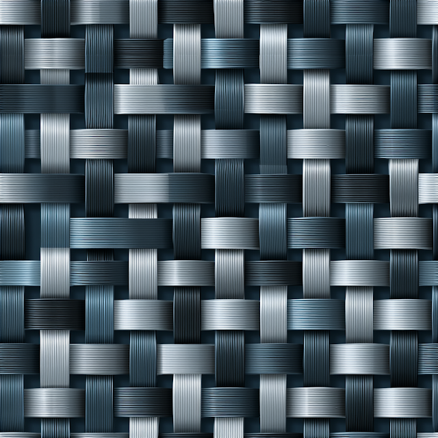 Seamless Metallic Woven Pattern
