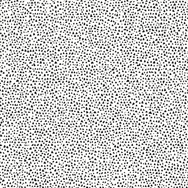 Seamless Micro Geometric Ditsy Print in Black and White