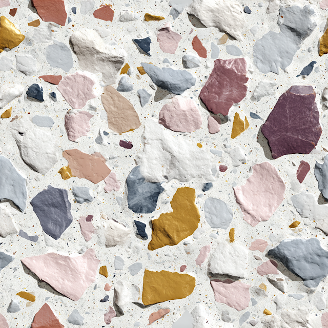 Seamless Modern Terrazzo Marble Texture