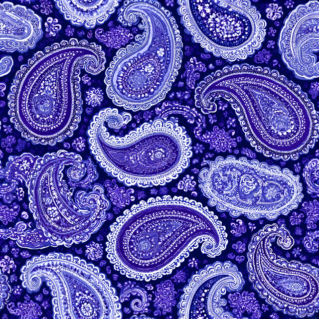 Seamless Paisley Textile Pattern