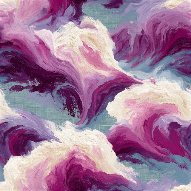 Seamless Pastel Fluid Art Pattern