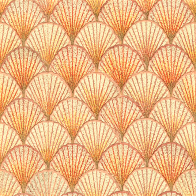 Seamless Scallop Shell Pattern