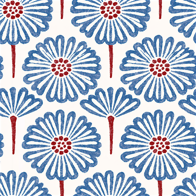 Seamless Shabby Chic Floral Pattern