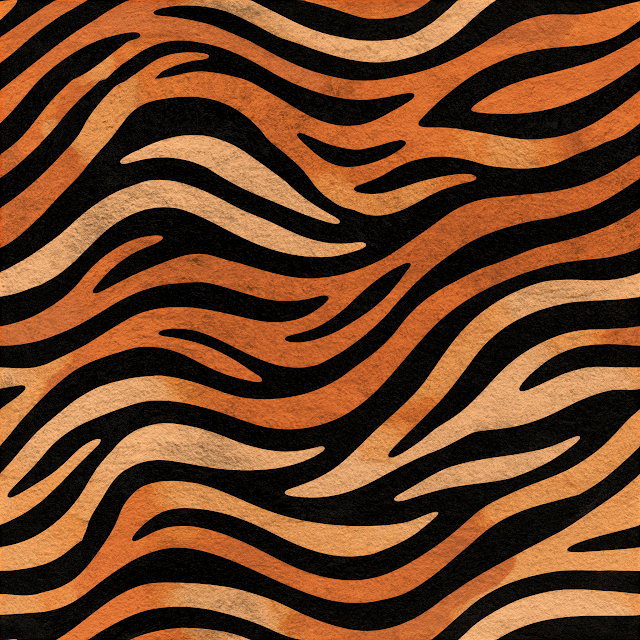 Seamless Tiger Stripe Pattern
