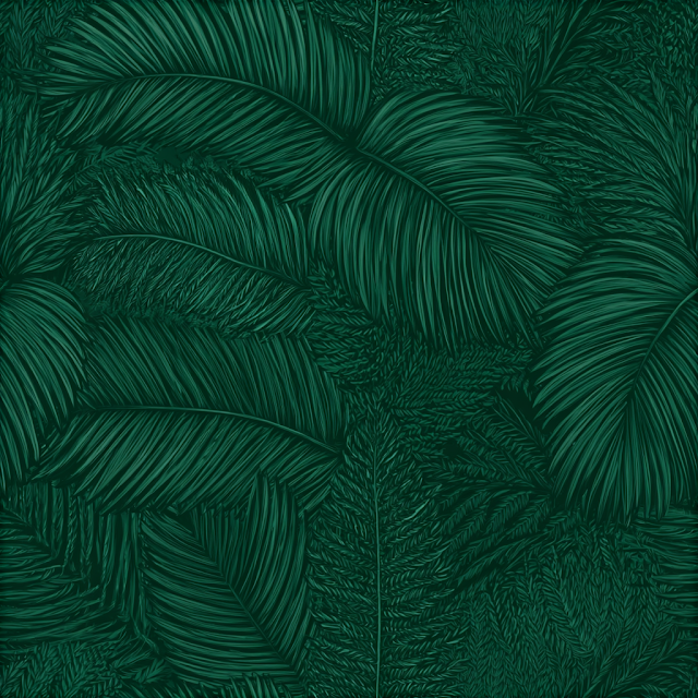Seamless Tropical Leaf Pattern