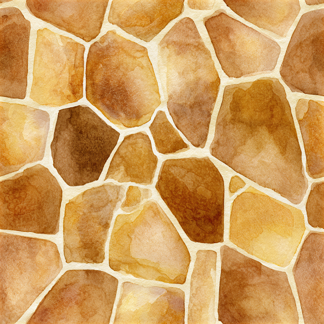 Seamless Watercolor Giraffe Skin Pattern