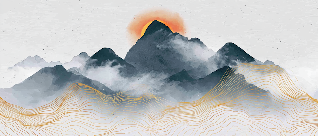 Serene Misty Mountain Landscape