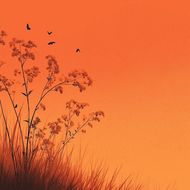 Serene Summer Sunset Background