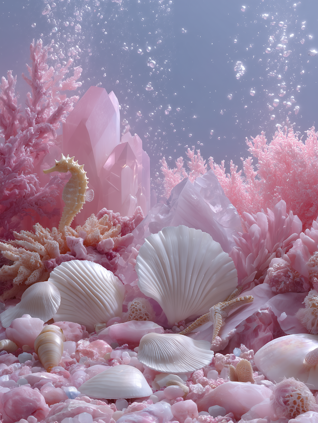 Serene Underwater Paradise with Luminescent Corals