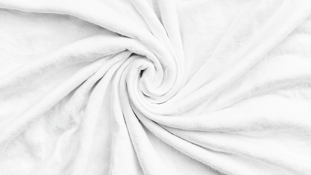 Serene White Fabric Spiral