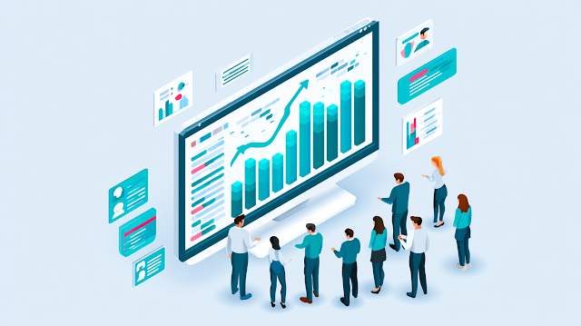 Smart Marketing Analytics Dashboard Illustration