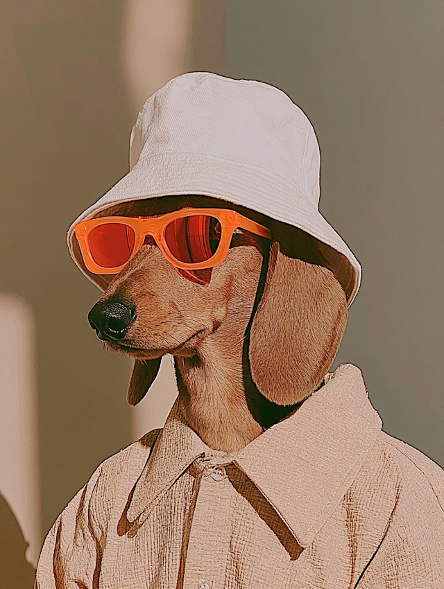Stylish Dachshund in Streetwear