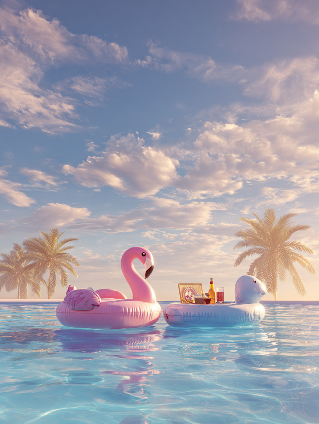 Summer Fun: Pool Floats and Refreshments