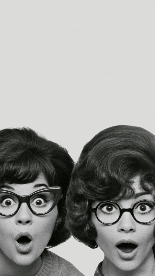 Surprised Retro Women Portrait
