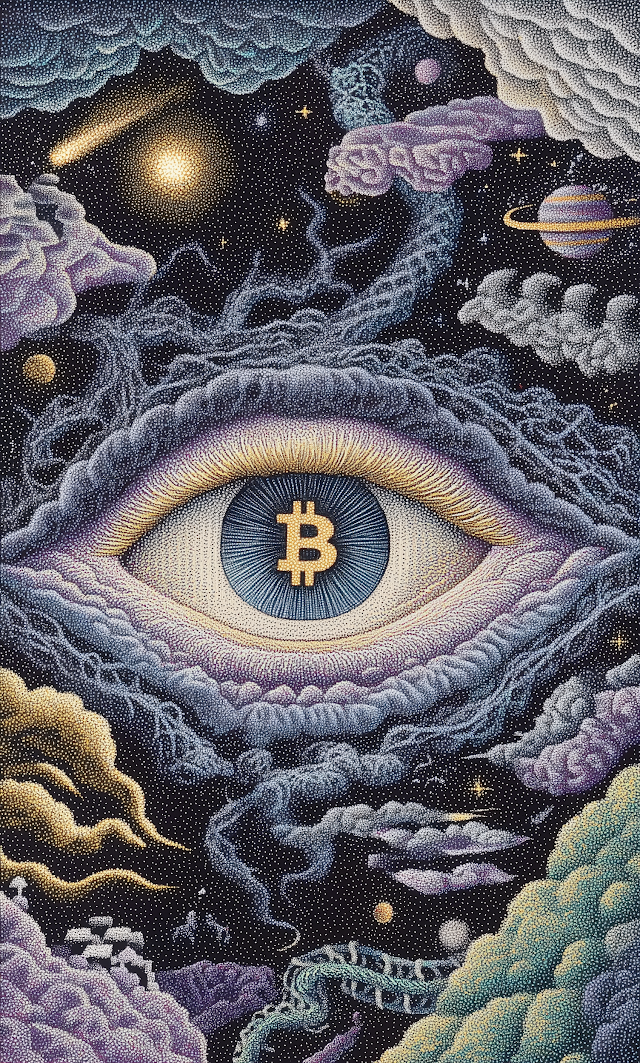 Surrealistic Bitcoin Vision