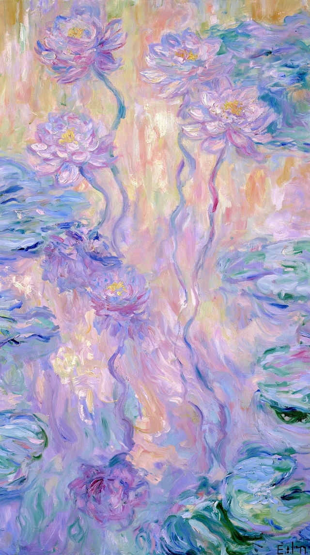 Tranquil Lotus Pond in Dreamy Colors