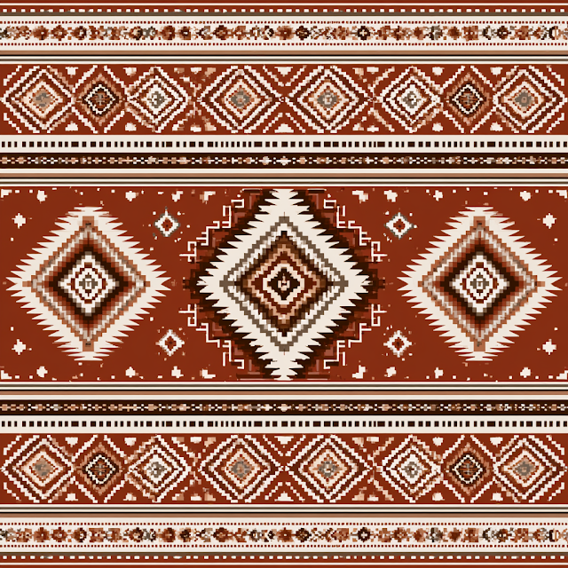 Tribal Southwestern Geometric Pattern