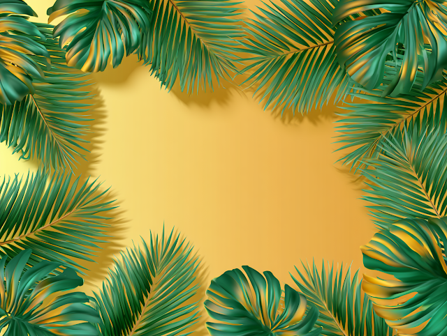 Tropical Botanical Flat Lay Frame