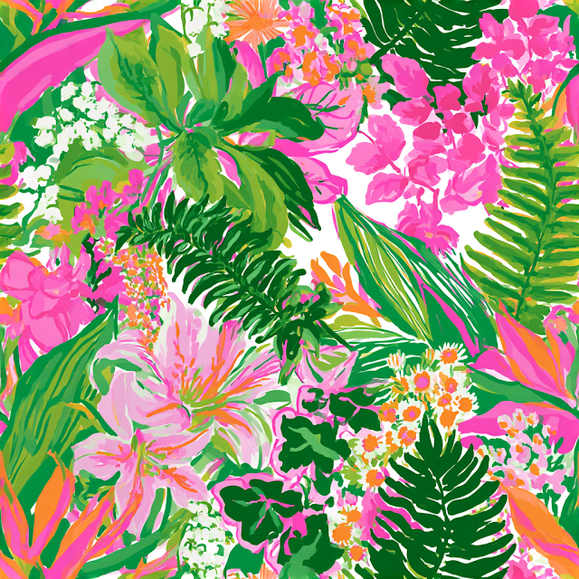 Tropical Floral Fantasy Pattern