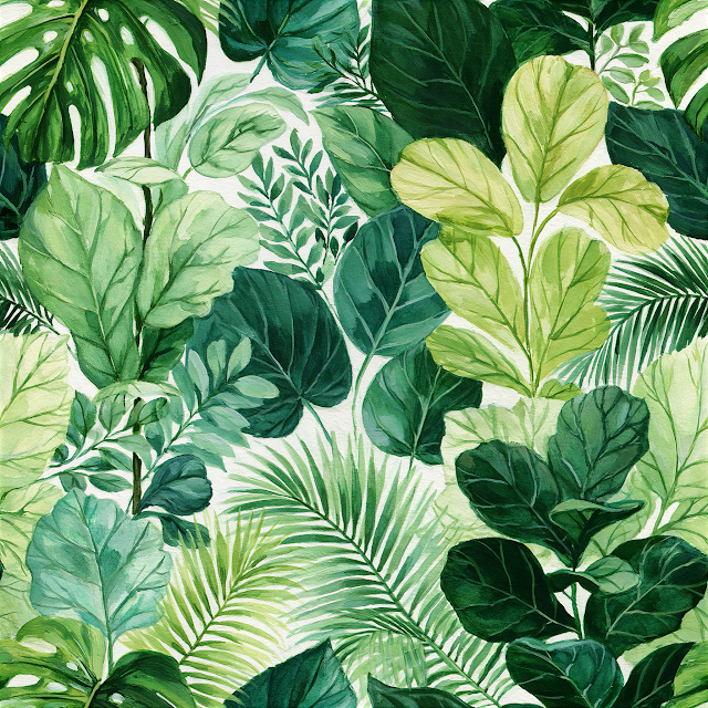Tropical Foliage Watercolor Illustration