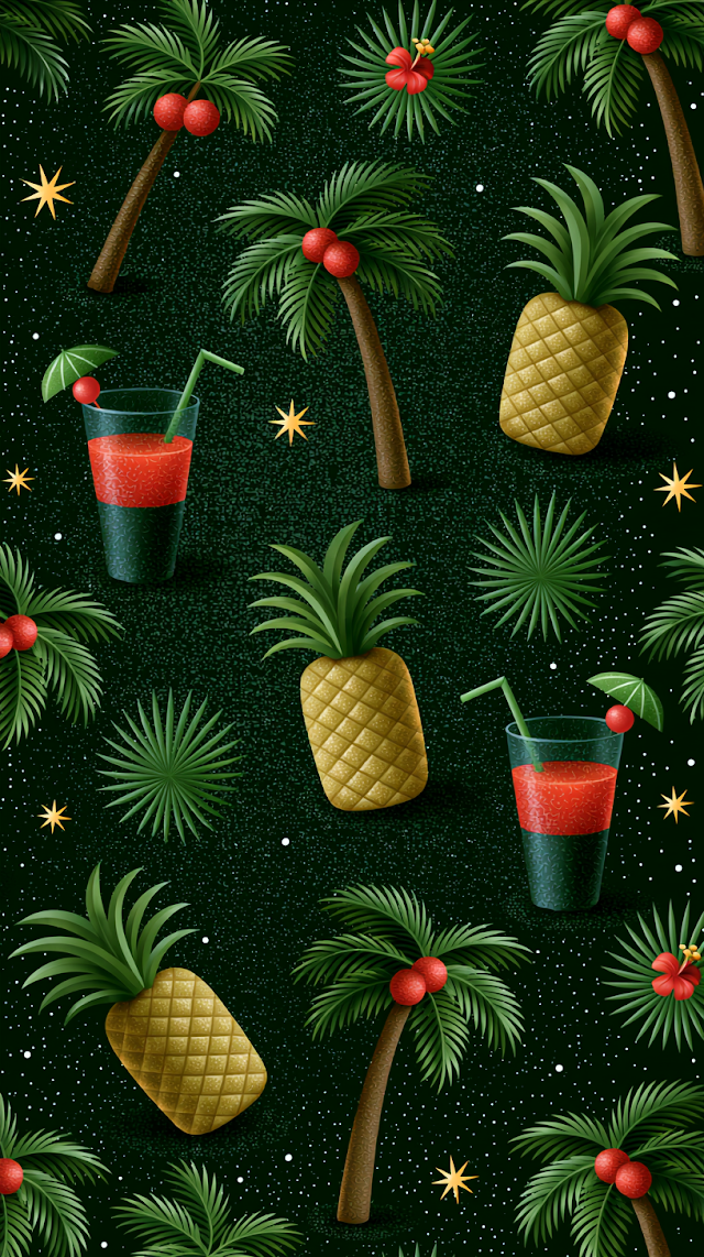 Tropical Vibe Pattern Background