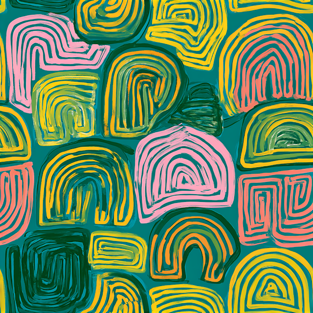 Vibrant Abstract Hand-Drawn Pattern