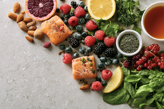 Vibrant Healthy Immunity Foods Flat Lay
